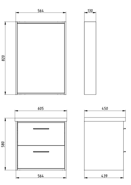 Зеркало (56х82)  ASB-Mebel Монца 60 12290